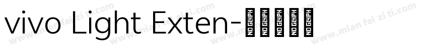 vivo Light Exten字体转换